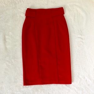 Eva Mendes Red Pencil Skirt